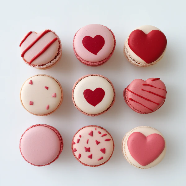 Romantic Macaron Grid