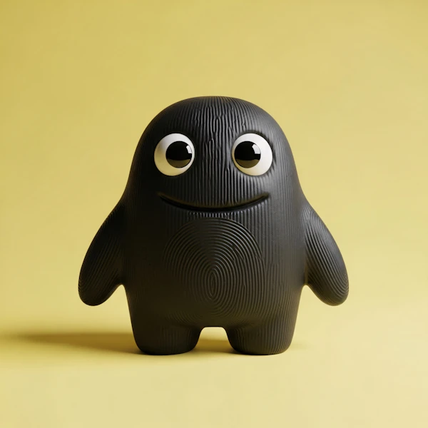 Charming Black Figurine