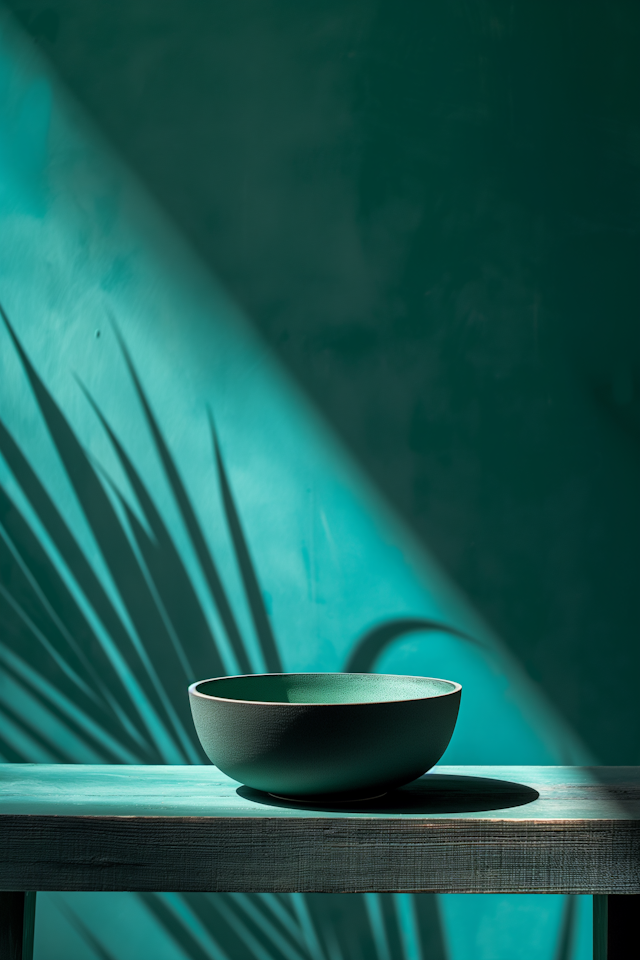 Serene Still Life with Green Bowl