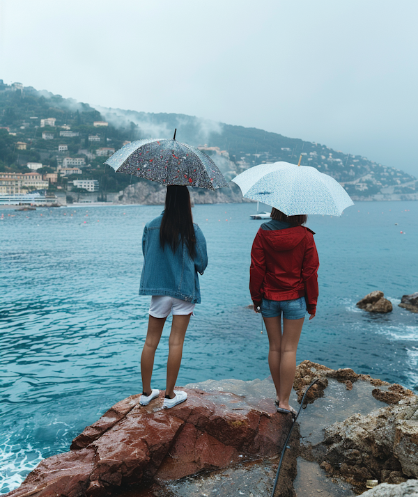 Companionship by the Misty Seaside