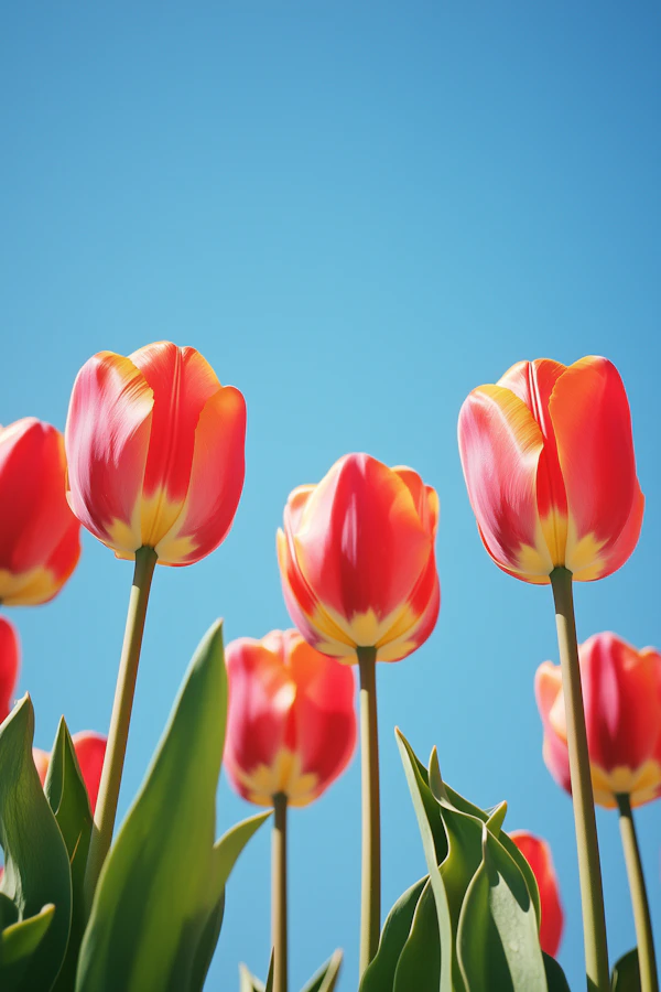 Vivid Tulips in Spring