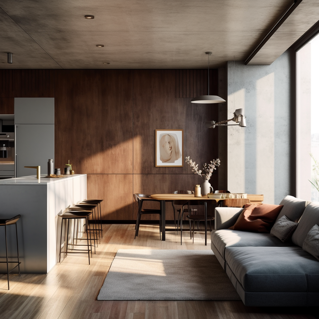 Image showcasing Modern Chic Apartment Interior Photo on Lummi