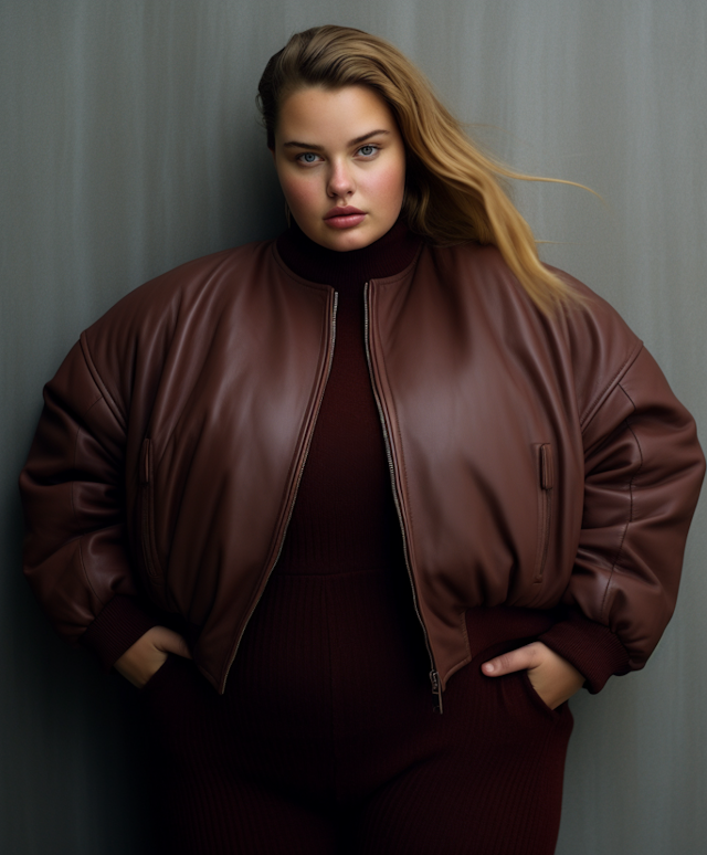 Confident Elegance in Maroon