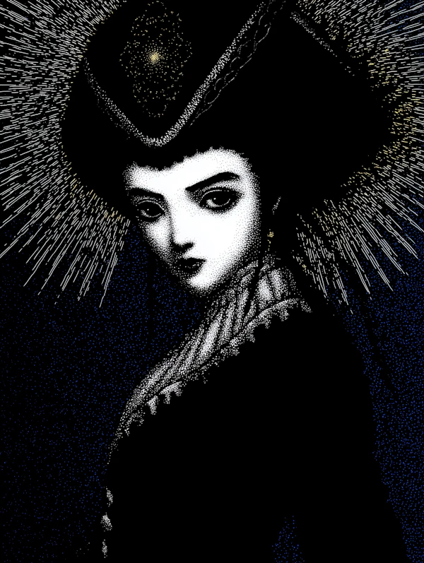 Gothic Celestial Portrait