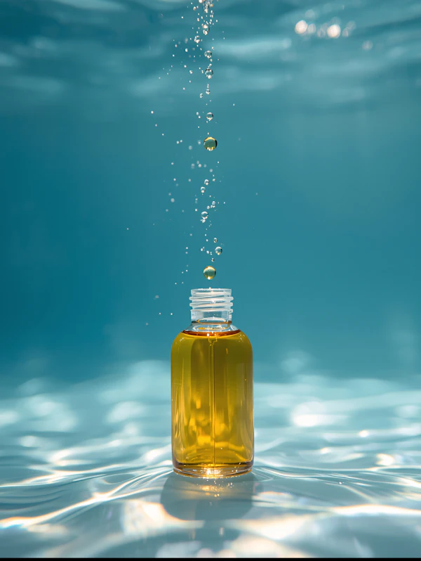 Underwater Bottle Scene