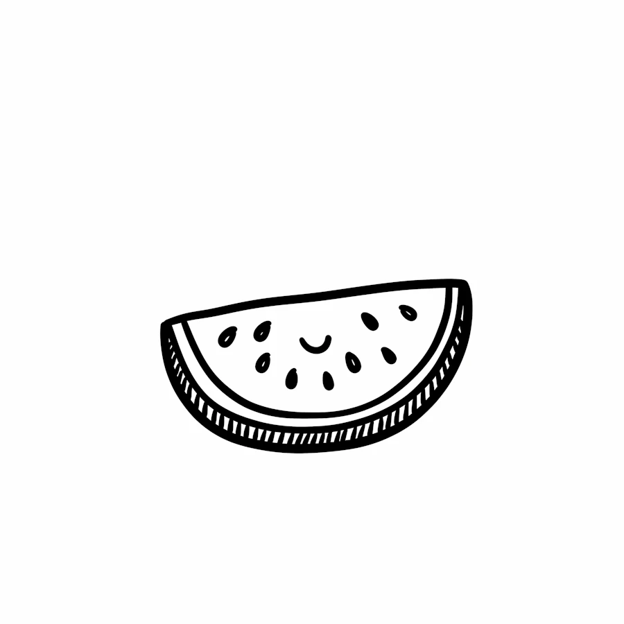 Smiling Watermelon Slice