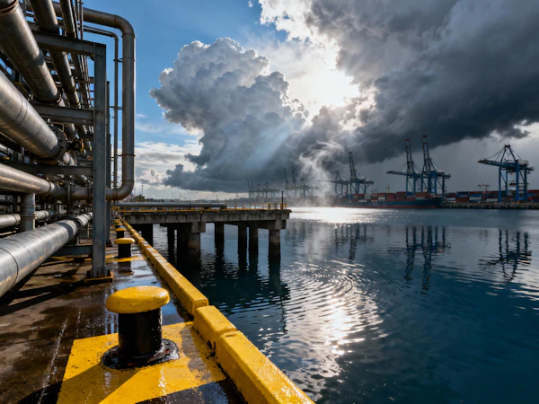 Industrial Port Scene