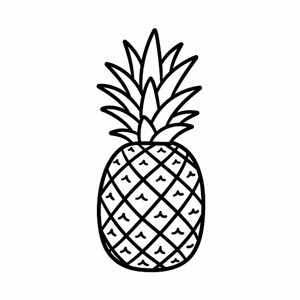 Minimalist Pineapple Art