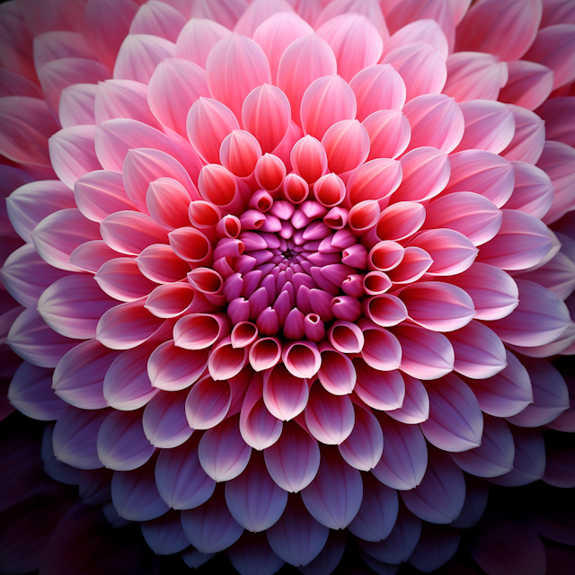 Vibrant Symmetrical Dahlia