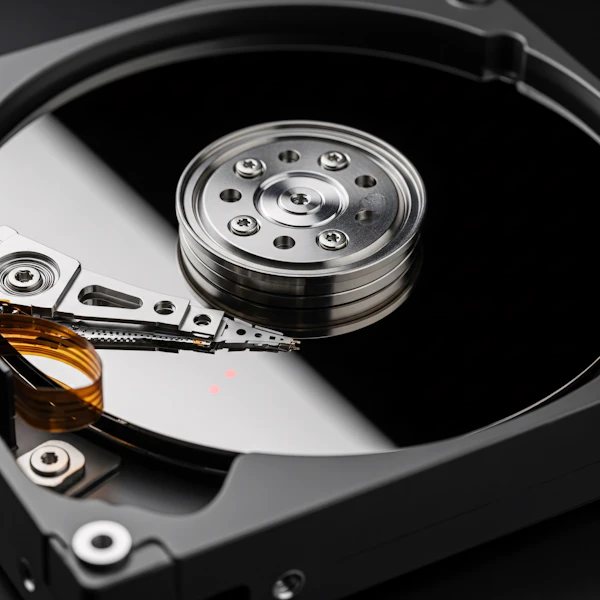 Hard Disk Drive Close-Up