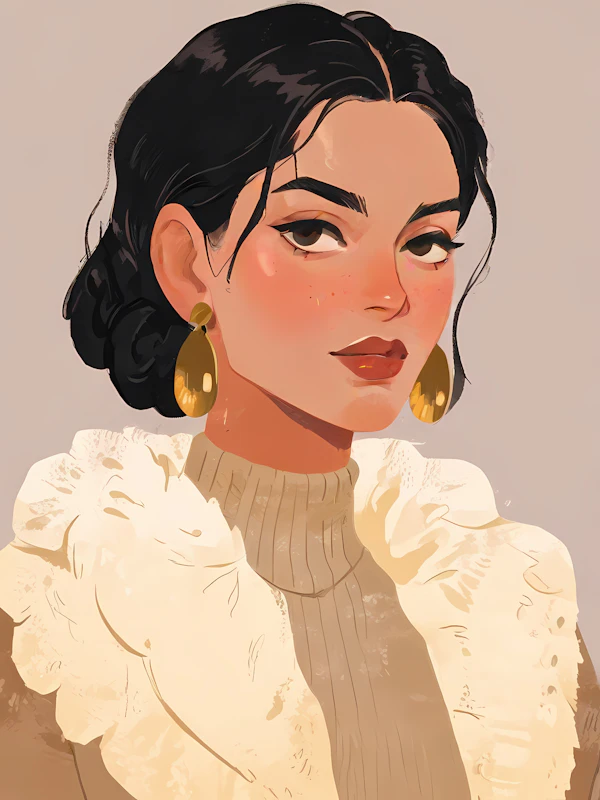 Stylized Woman Illustration