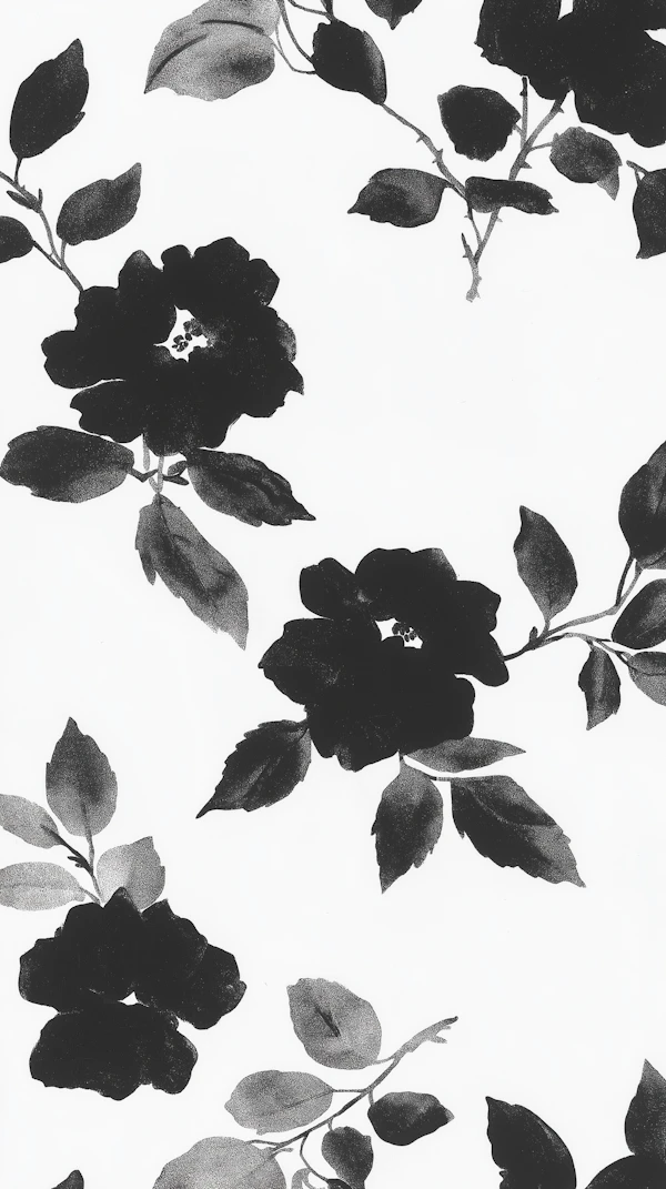Monochrome Floral Design