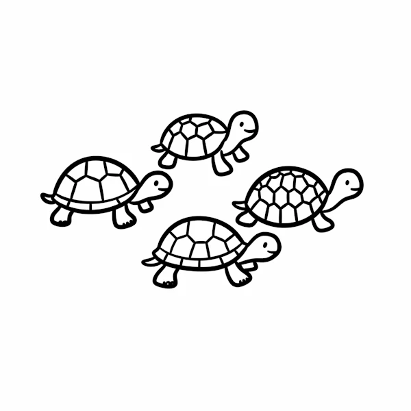 Cartoon Turtles Art