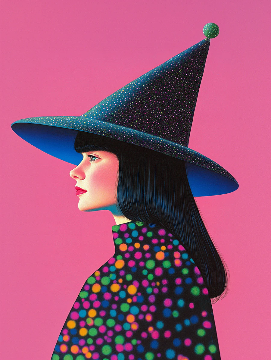 Whimsical Witch Portrait