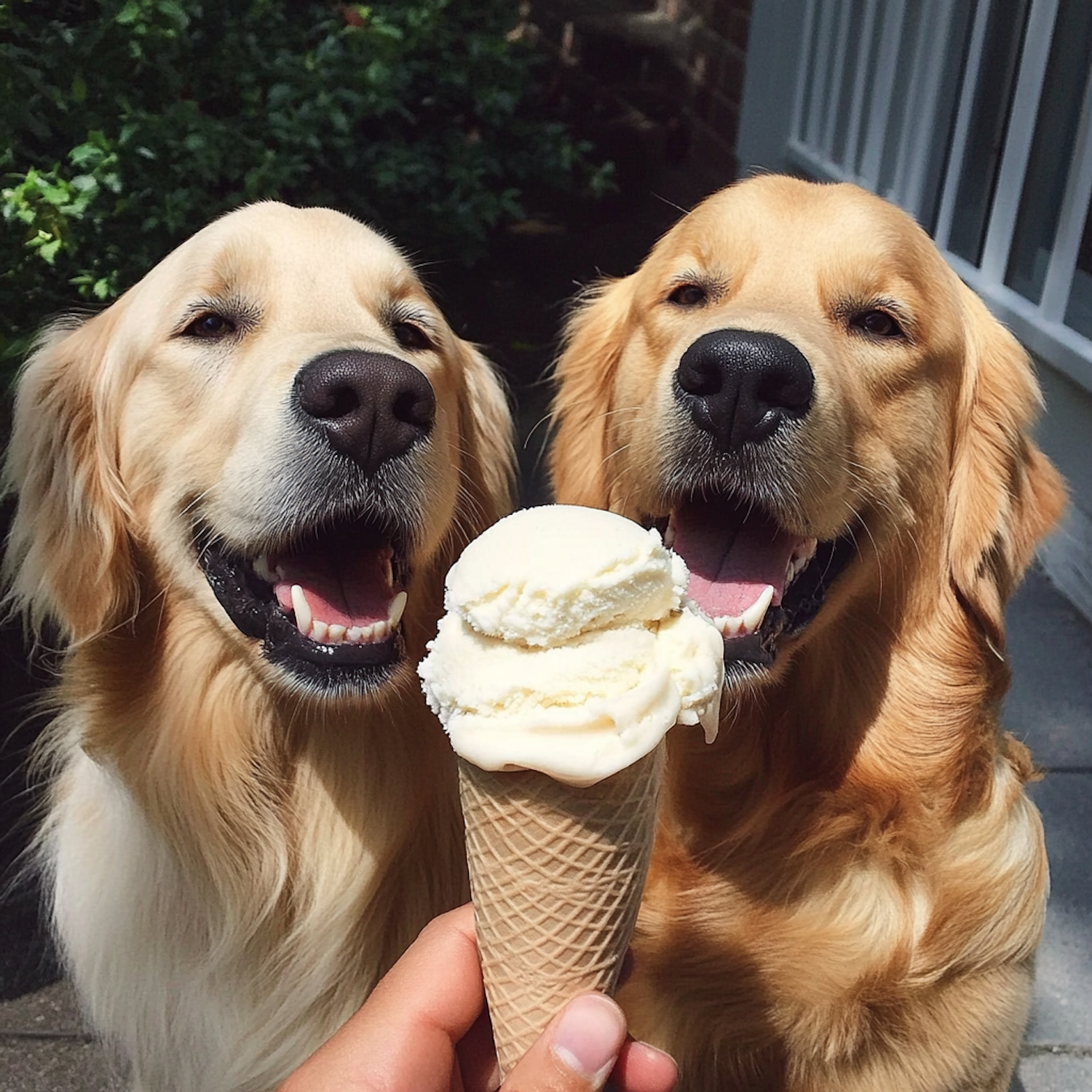 Golden Retrievers and Ice Cream