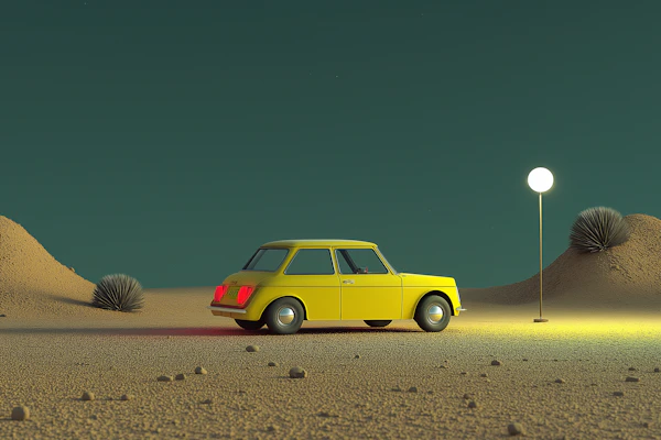 Surreal Desert Scene