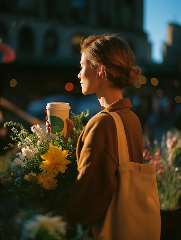 Woman with Flowers
