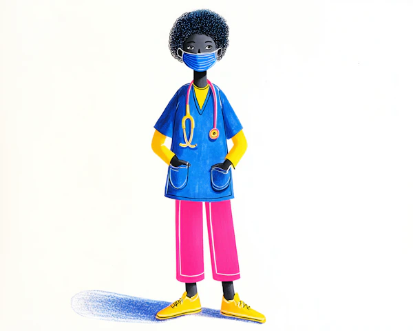 Healthcare Worker Illustration