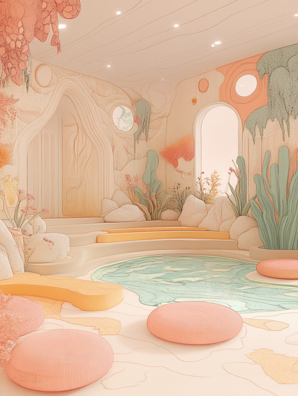 Serene Pastel Interior