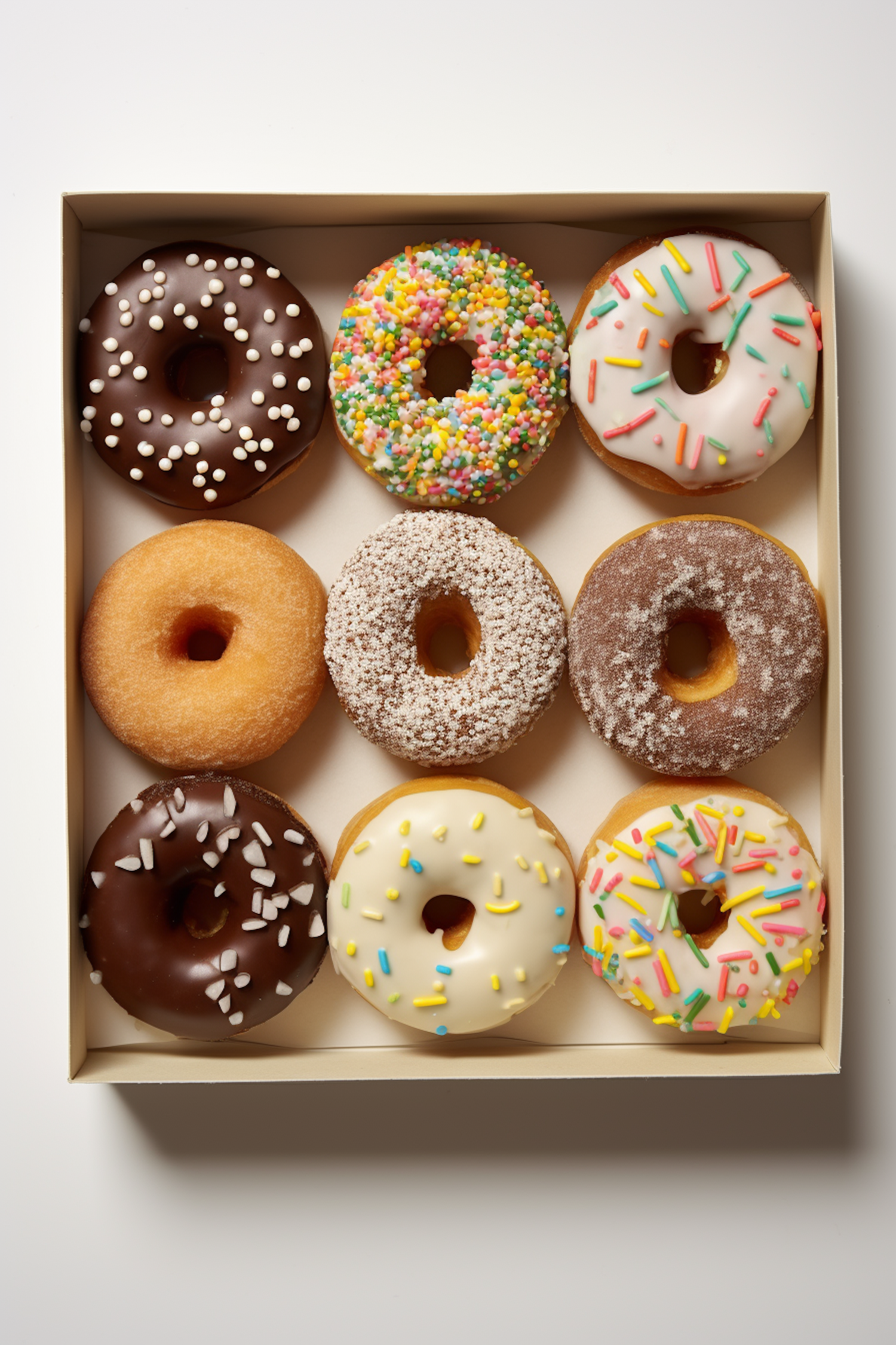 Assorted Glazed Doughnuts in a Box