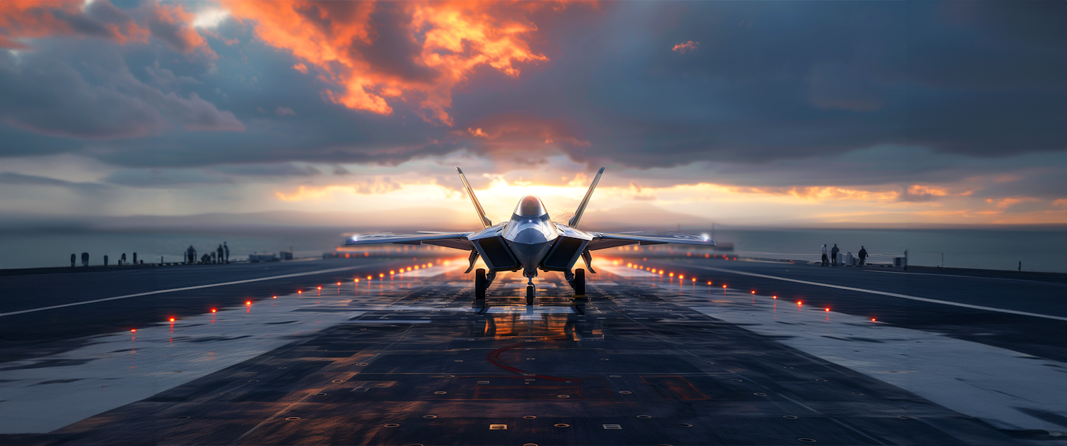 Poised for Takeoff - Fighter Jet on Runway