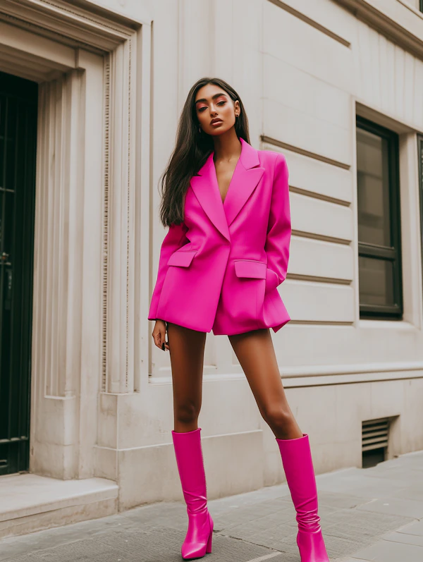 Confident Woman in Urban Setting