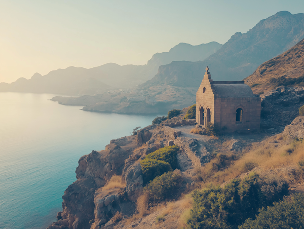 Serene Chapel Landscape