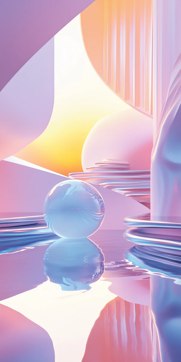 Surreal Glass Sphere Art