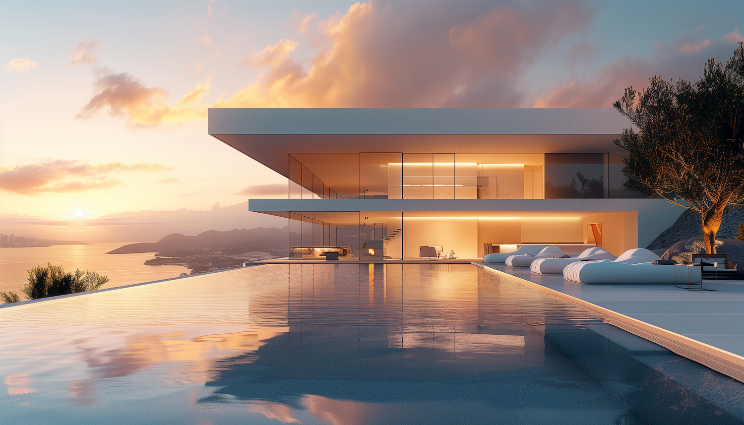 Sunset Coastline Modern Luxury Home