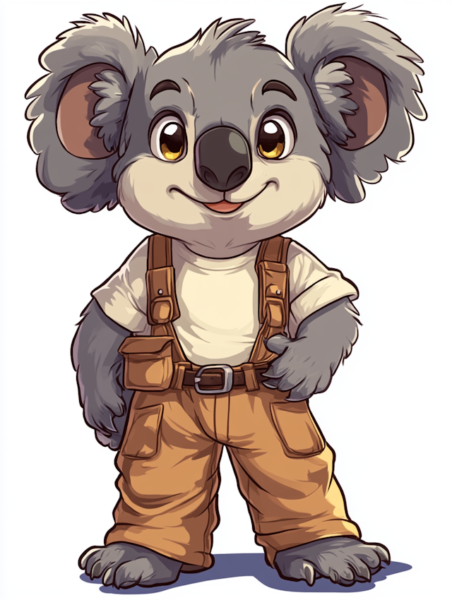 Cartoon Koala Character