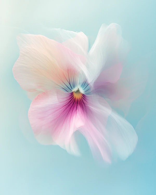 Pastel Pansy Close-Up