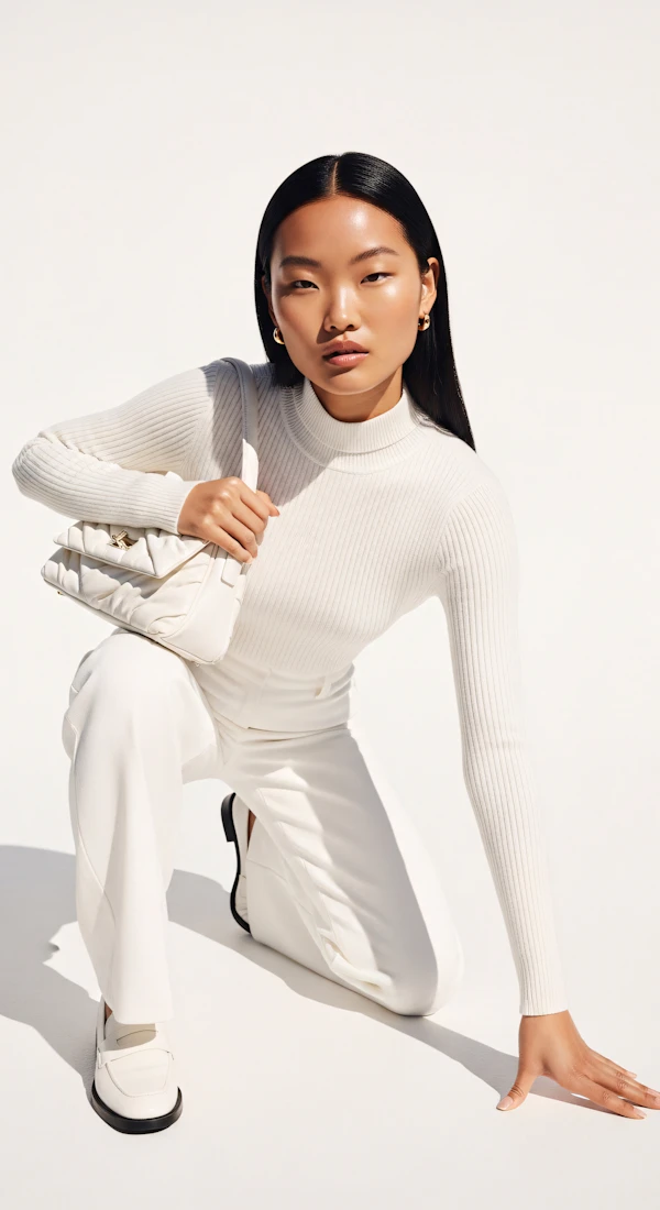 Stylish White Ensemble
