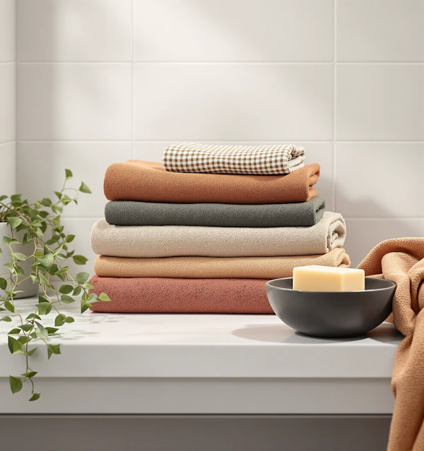 Stacked Towels Display