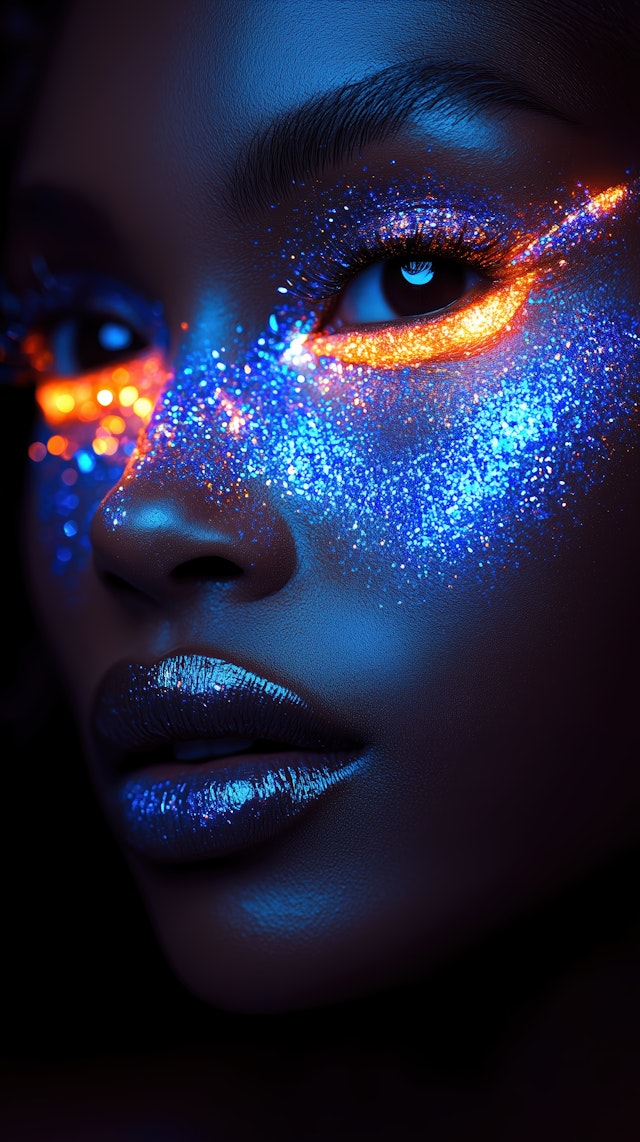 Glitter Eye Close-Up