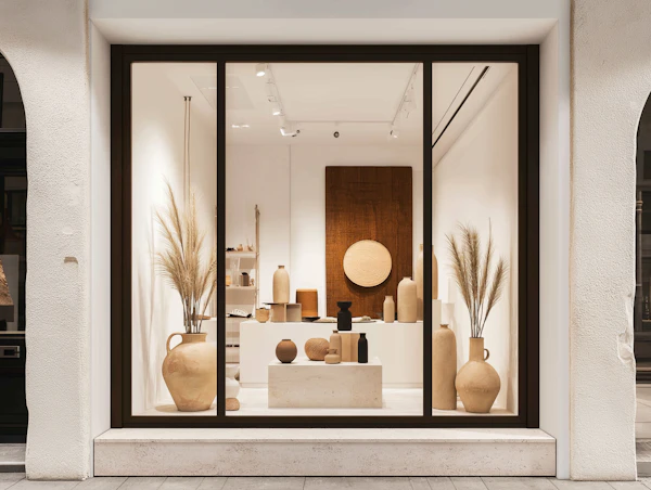 Minimalist Storefront Display
