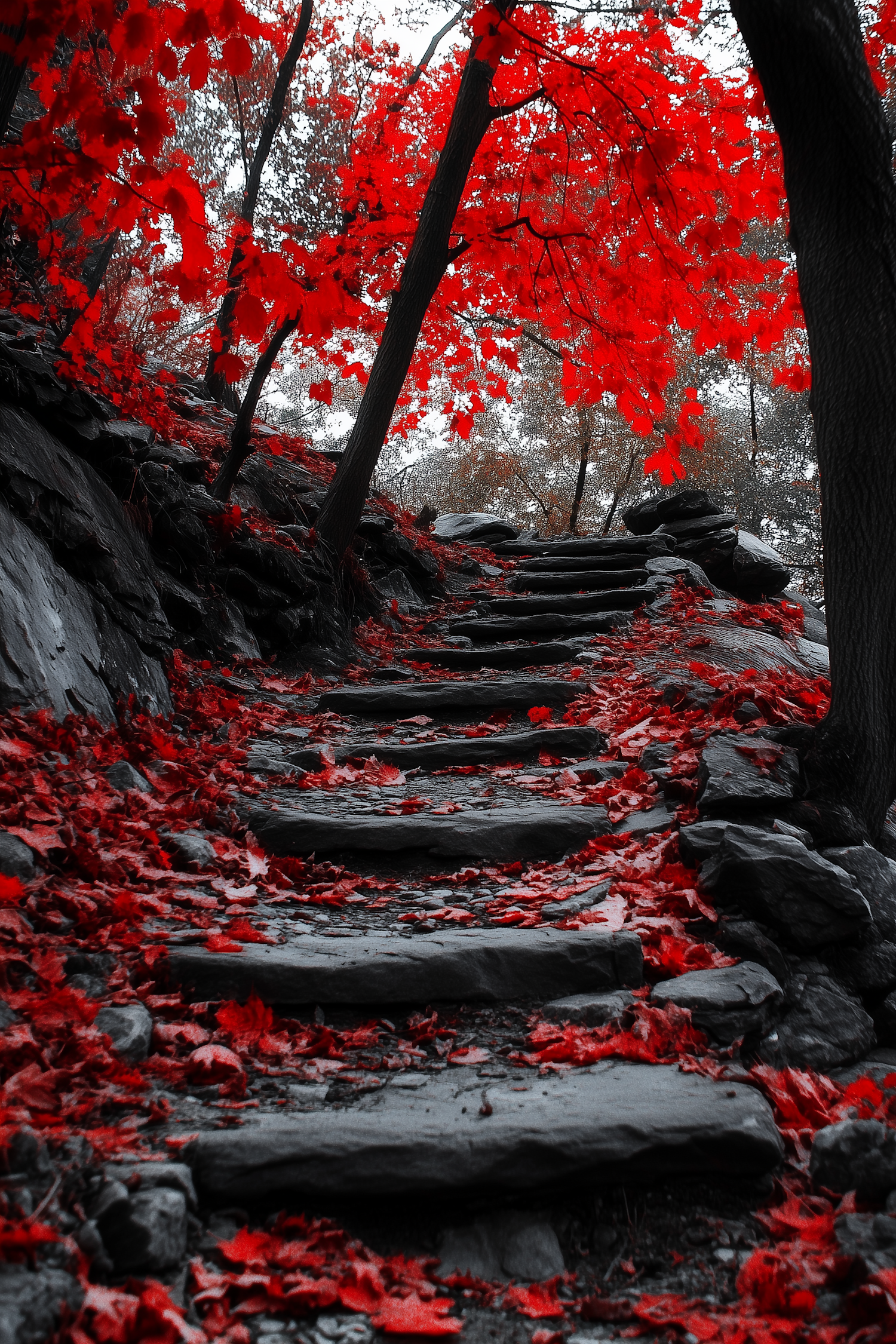 Serene Autumn Forest Pathway