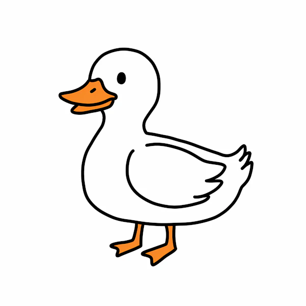 Cartoon Duck Illustration