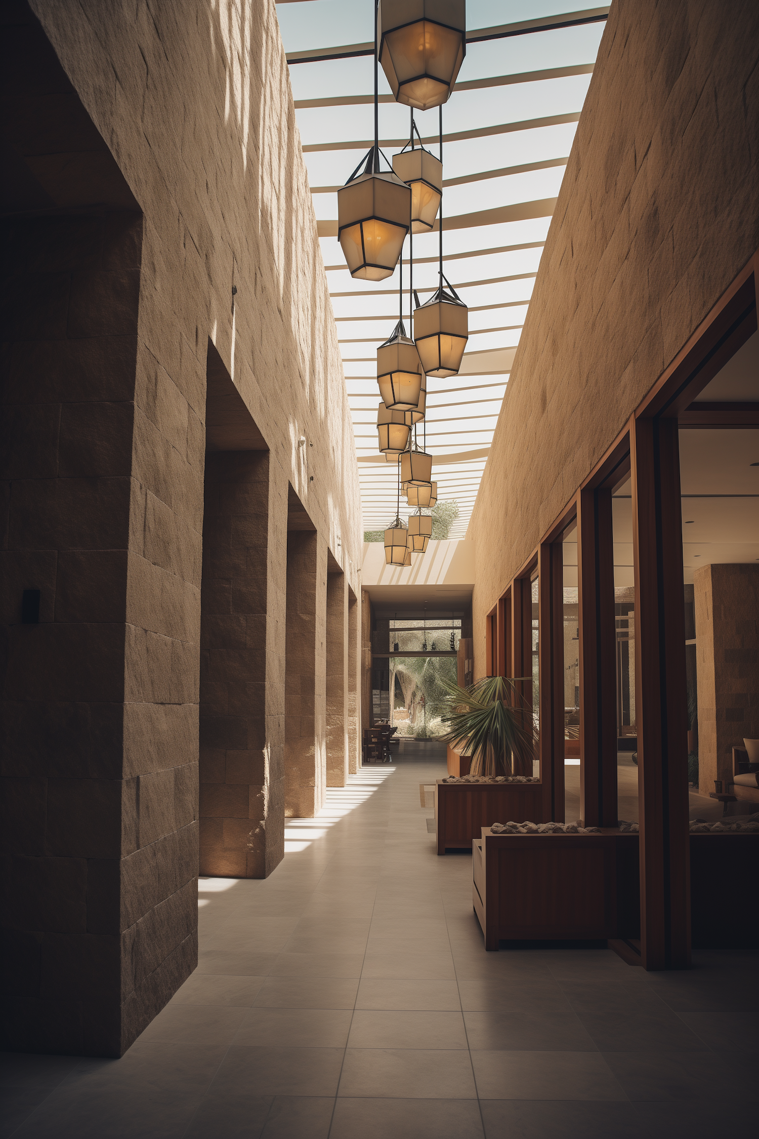 Contemporary Serenity Corridor