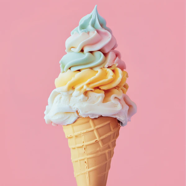 Pastel Ice Cream Cone