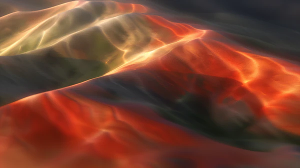 Abstract Glowing Waves