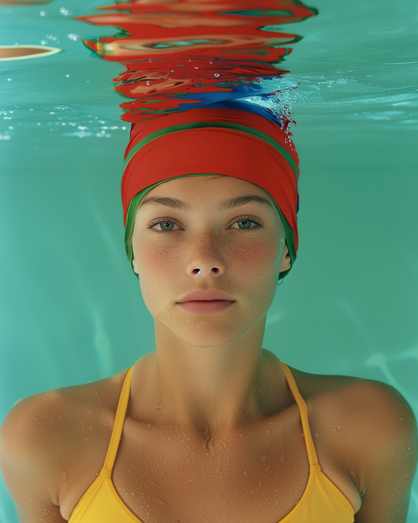 Tranquil Underwater Swimmer