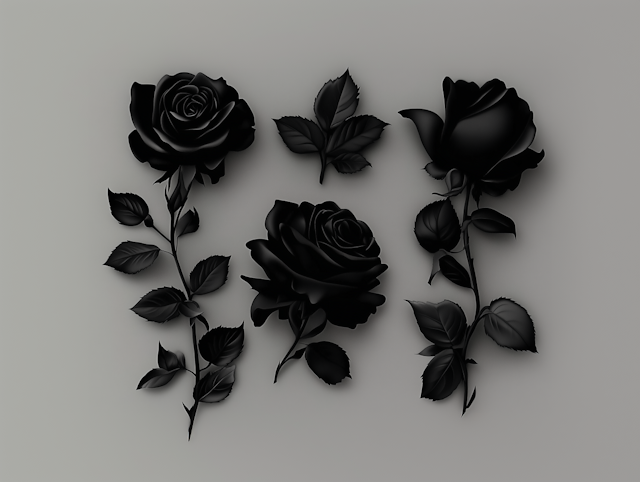 Black Roses Elegance