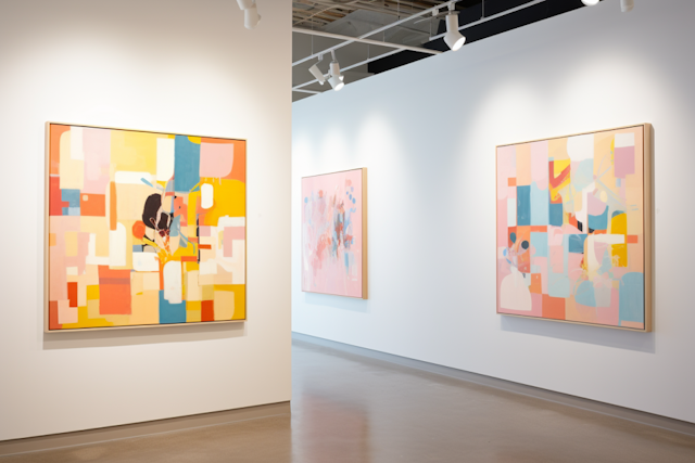 Vibrant Geometrics and Soft Pastels Exhibit