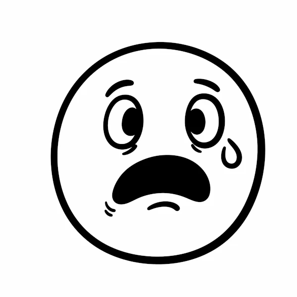 Worried Face Illustration
