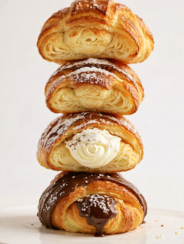 Stacked Croissants