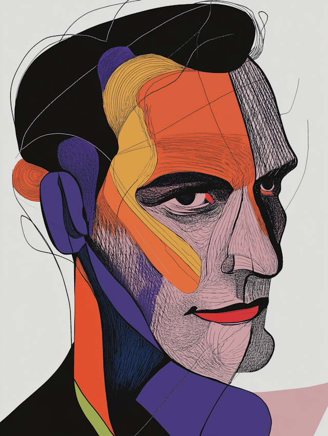 Abstract Face Illustration