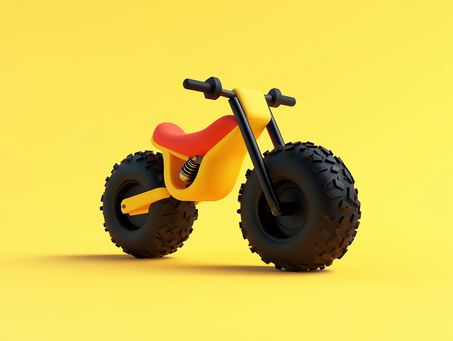 Stylized Cartoon Bike