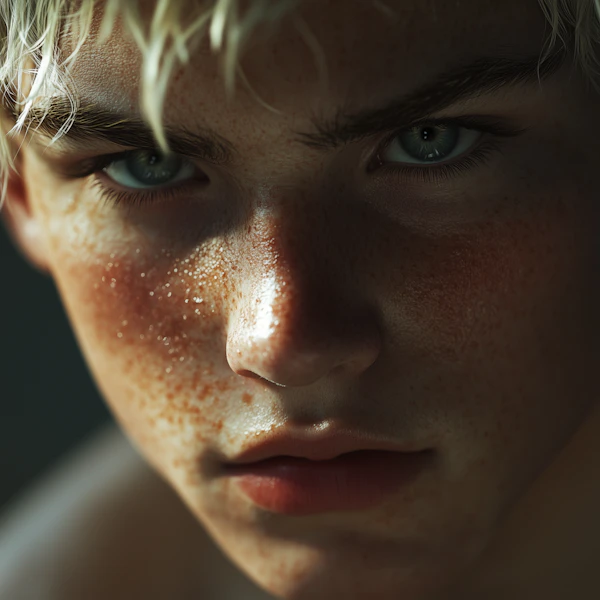Artistic Face Close-Up