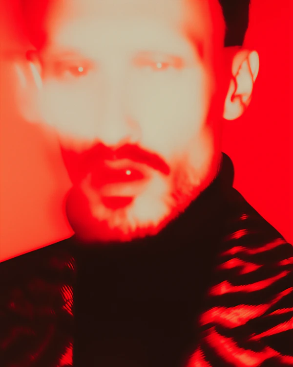 Abstract Red Portrait