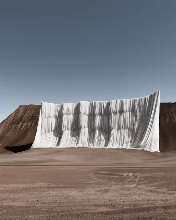 Surreal Desert Fabric